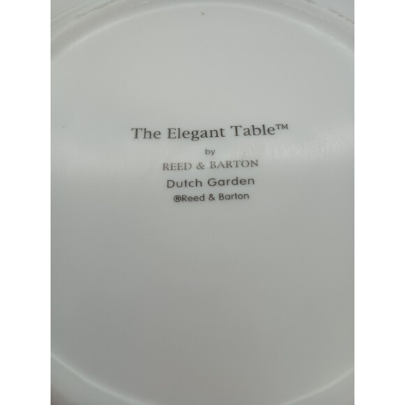 REED & BARTON THE ELEGANT TABLE DUTCH GARDEN SALAD PLATE Lunch Set Of 2 Tulip - Picture 6 of 6